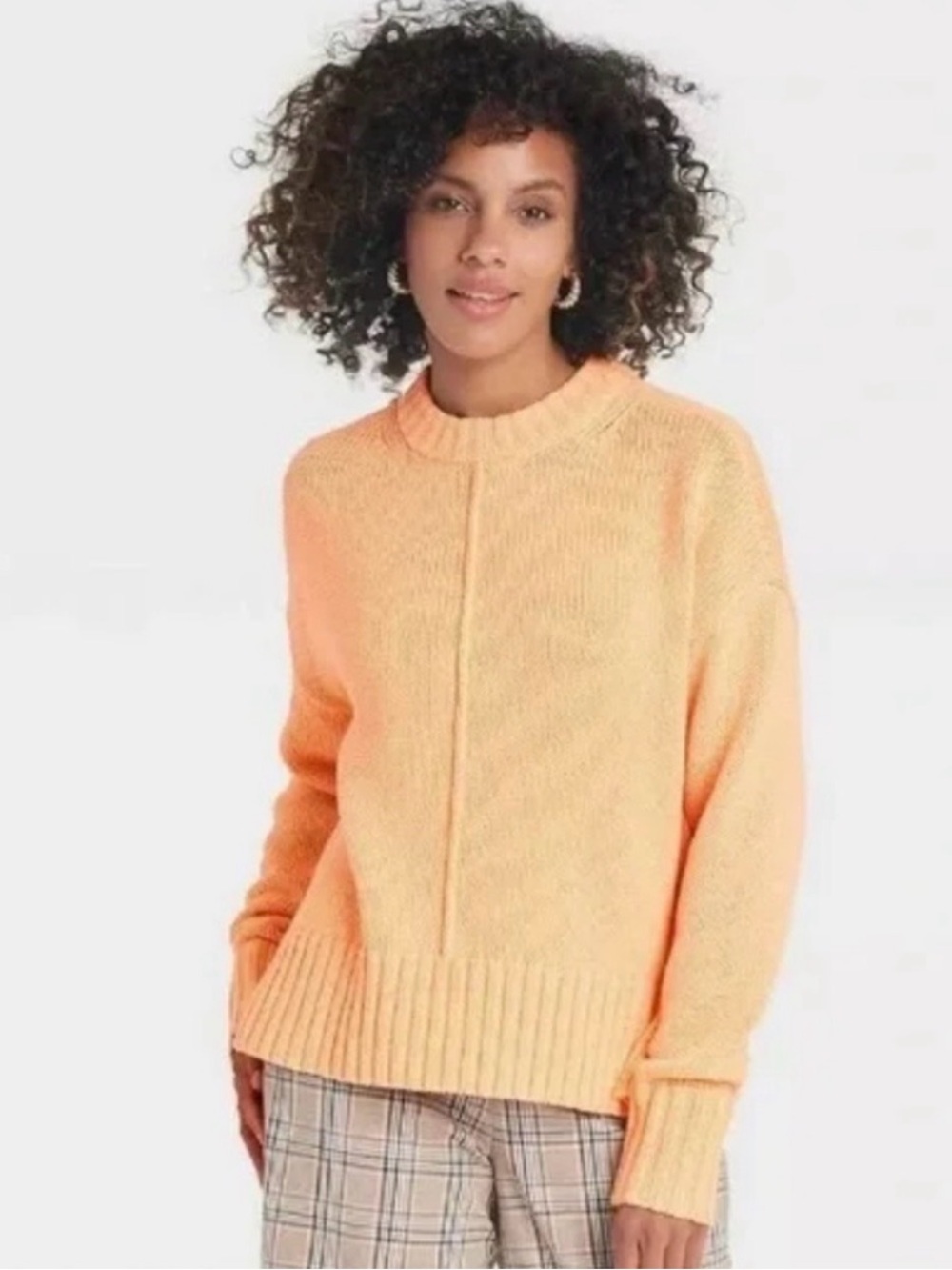 a new day Peach Crewneck Sweater